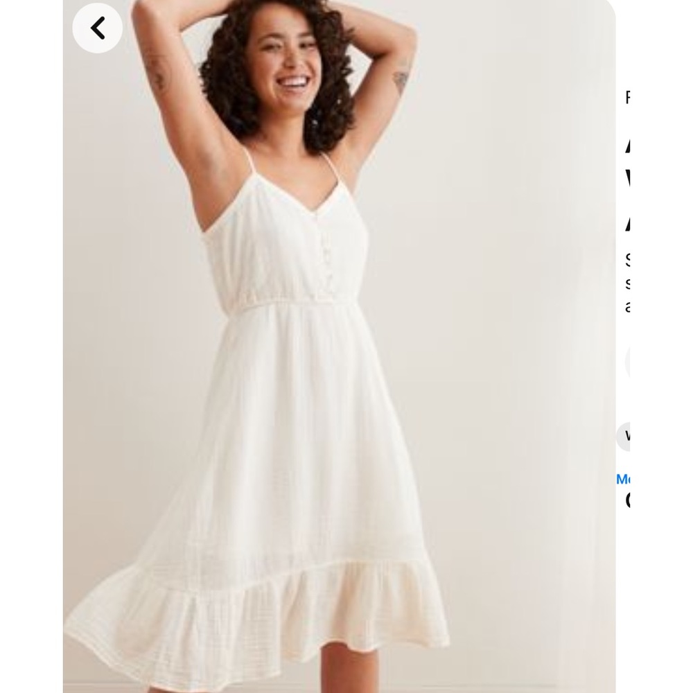 Aerie Cotton Gauze Midi Dress